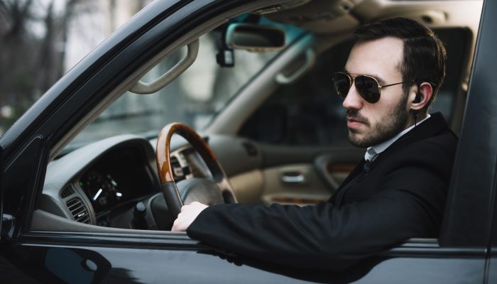 side-view-security-man-car